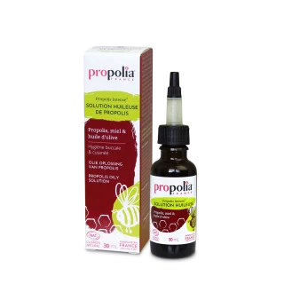 Solution huileuse de propolis