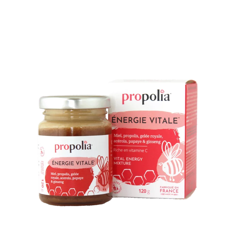 Énergie Vitale - Miel, Propolis, Gelée Royale, Acérola & Ginseng - Propolia